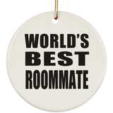 World's Best Roommate - Circle Ornament
