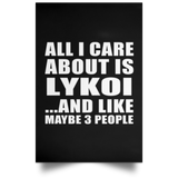 All I Care About Is Lykoi - Poster Portrait
