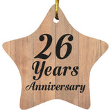 26th Anniversary 26 Years Anniversary - Star Ornament C