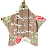 Marjorie Baby's First Christmas - Star Ornament B