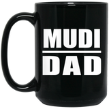 Mudi Dad - 15oz Coffee Mug Black