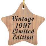 27th Birthday Vintage 1997 Limited Edition - Star Ornament C