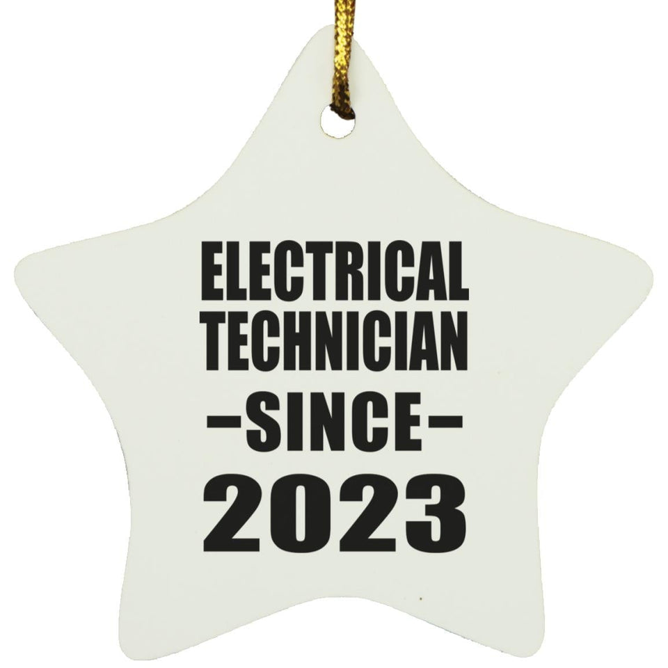 Electrical Technician Since 2023 - Star Ornament