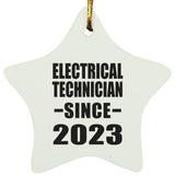Electrical Technician Since 2023 - Star Ornament