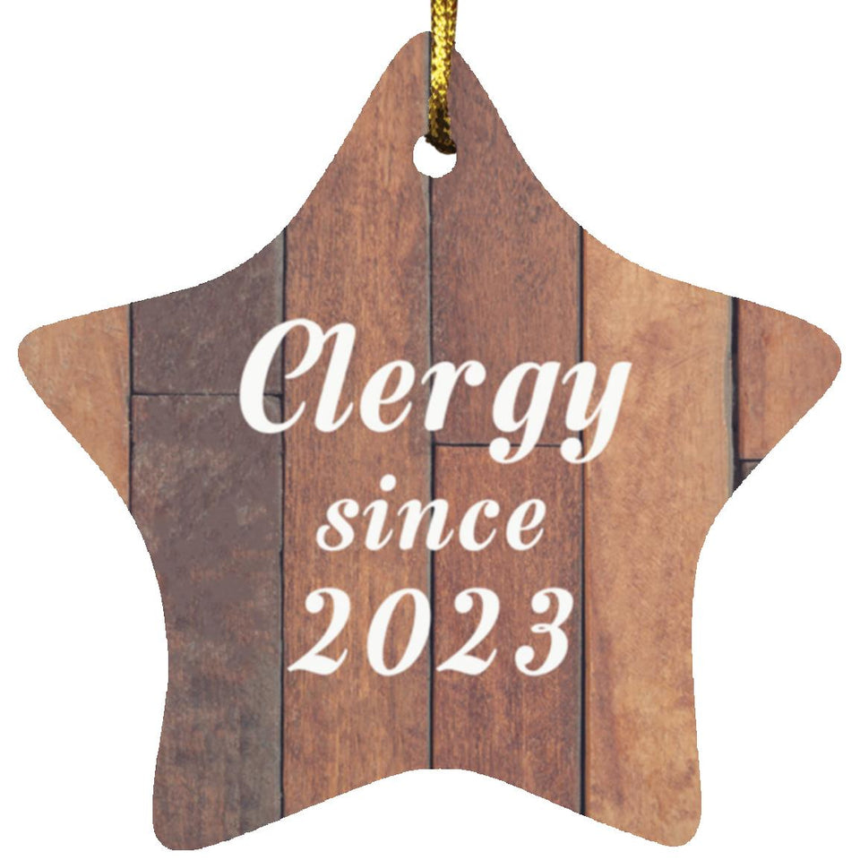 Clergy Since 2023 - Star Ornament E