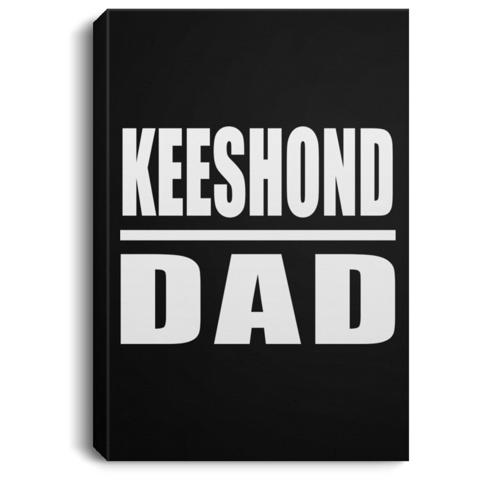 Keeshond Dad - Canvas Portrait