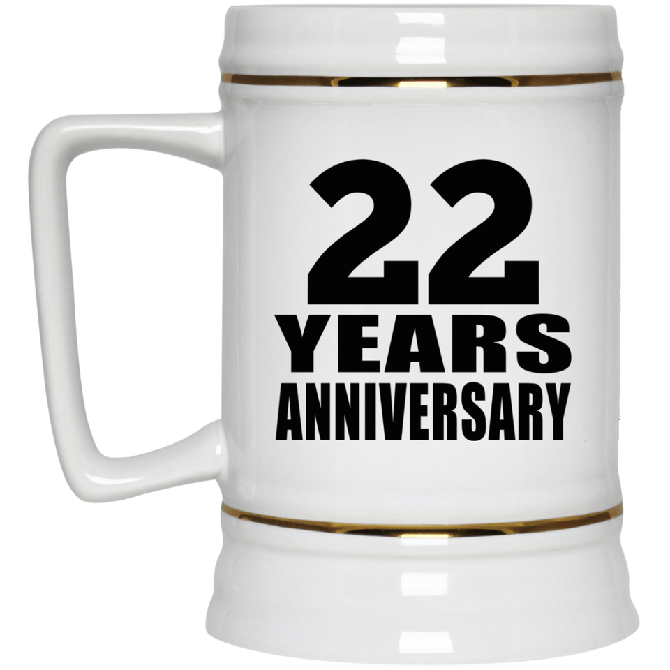 22nd Anniversary 22 Years - Beer Stein