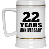 22nd Anniversary 22 Years - Beer Stein