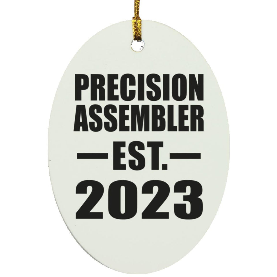 Precision Assembler Established EST. 2023 - Oval Ornament