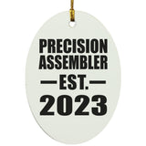 Precision Assembler Established EST. 2023 - Oval Ornament