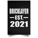 Bricklayer Established EST. 2021 - Poster Portrait