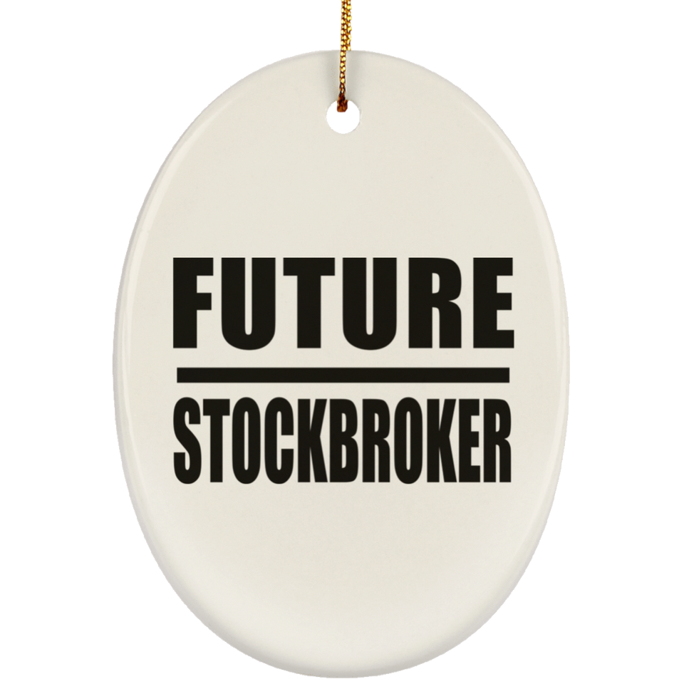 Future Stockbroker - Oval Ornament