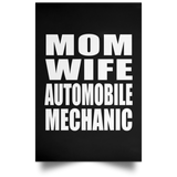 Mom Wife Automobile Mechanic - Poster Portrait