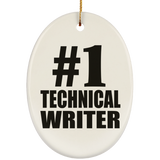 Number One #1 Technical Writer - Oval Ornament