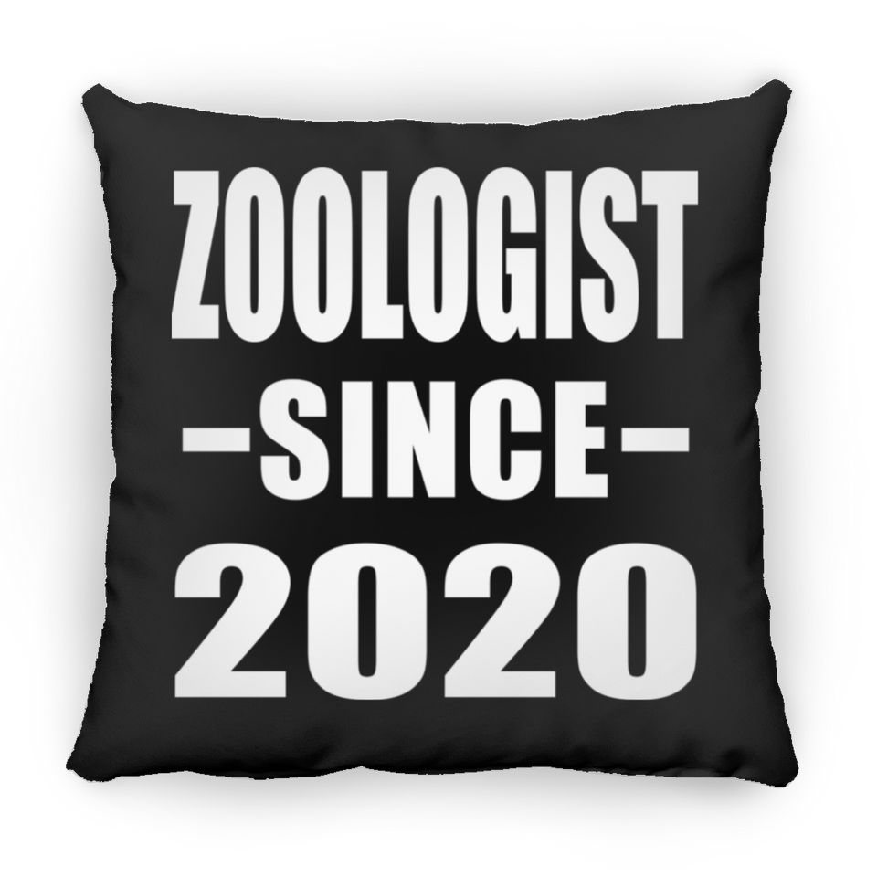 Zoologist Since 2020 - Throw Pillow Black