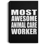 Most Awesome Animal Care Worker - Canvas Portrait