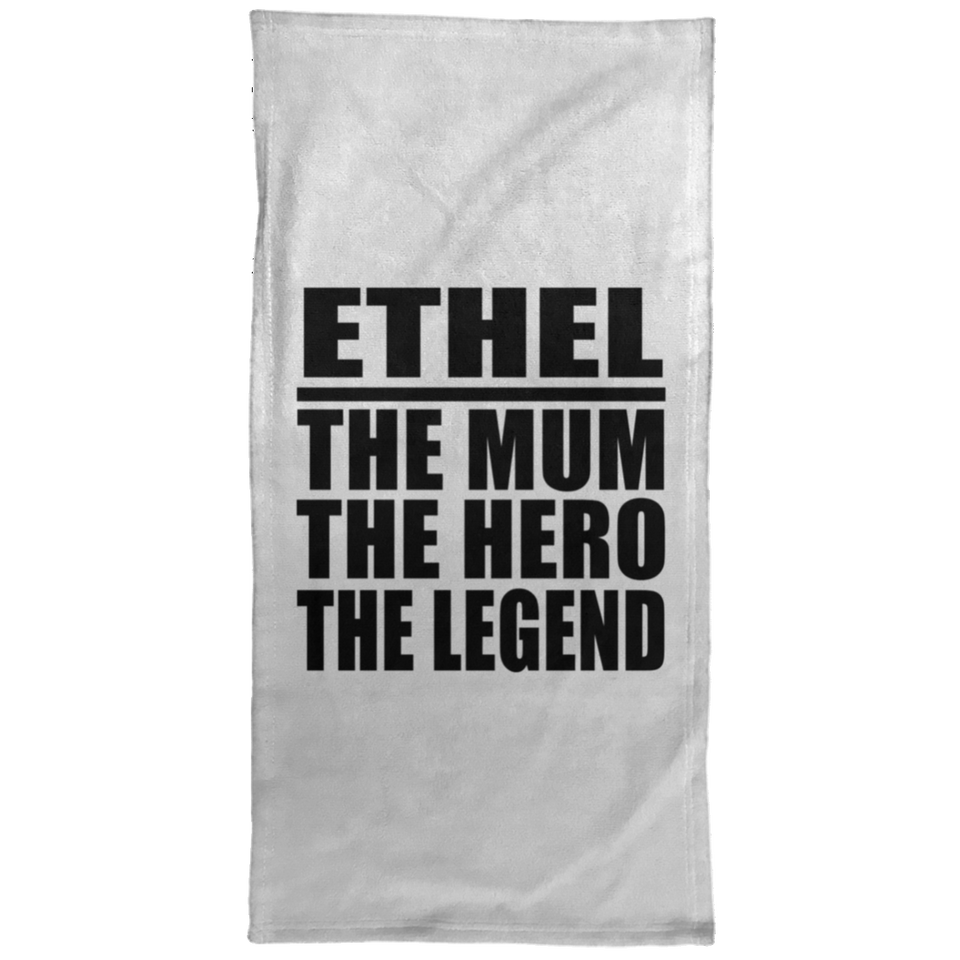 Ethel The Mum The Hero The Legend - Hand Towel