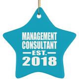 Management Consultant Established EST. 2018 - Star Ornament