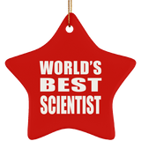 World's Best Scientist - Star Ornament