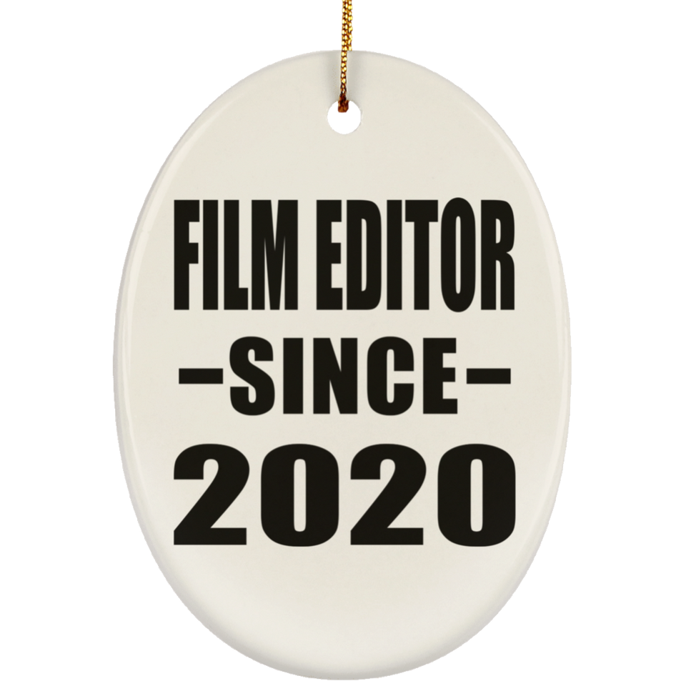 Film Editor Since 2020 - Oval Ornament