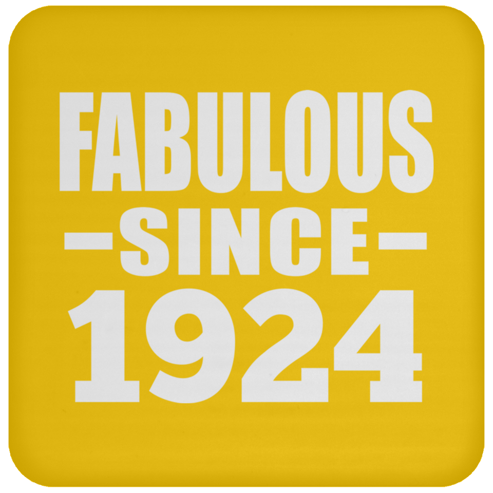 100th Birthday Fabulous Since 1924 - Drink Coaster