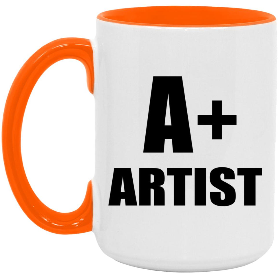 A+ Artist - 15oz Accent Mug Orange