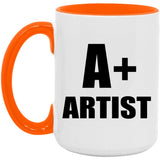 A+ Artist - 15oz Accent Mug Orange