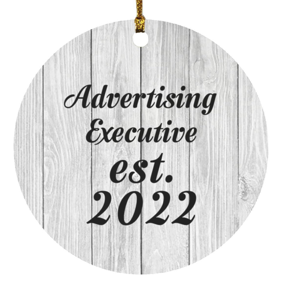 Advertising Executive Established Est. 2022 - Circle Ornament F