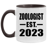 Zoologist Established EST. 2023 - 11oz Accent Mug Black