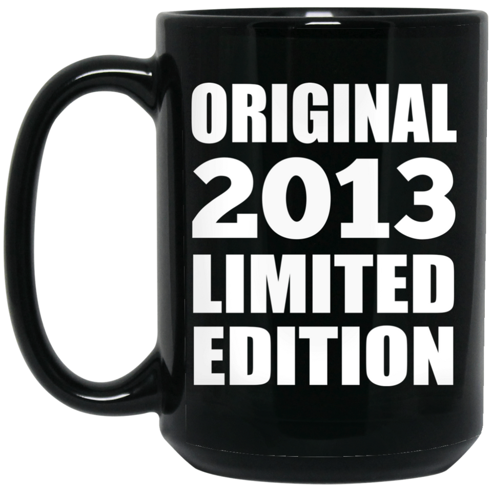 11th Birthday Original 2013 Limited Edition - 15oz Coffee Mug Black
