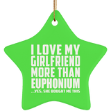I Love My Girlfriend More Than Euphonium - Star Ornament