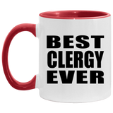 Best Clergy Ever - 11oz Accent Mug Red