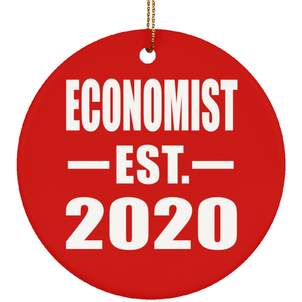 Economist Established EST. 2020 - Circle Ornament