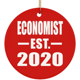 Economist Established EST. 2020 - Circle Ornament