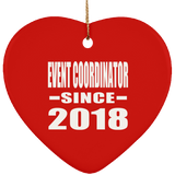 Event Coordinator Since 2018 - Heart Ornament