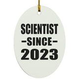 Scientist Since 2023 - Oval Ornament