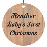Heather Baby's First Christmas - Circle Ornament C