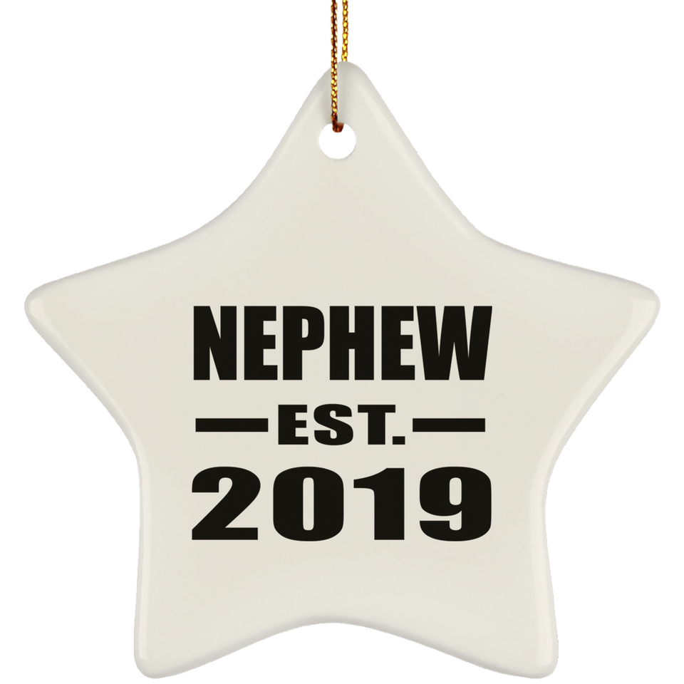 Nephew Established EST. 2019 - Star Ornament