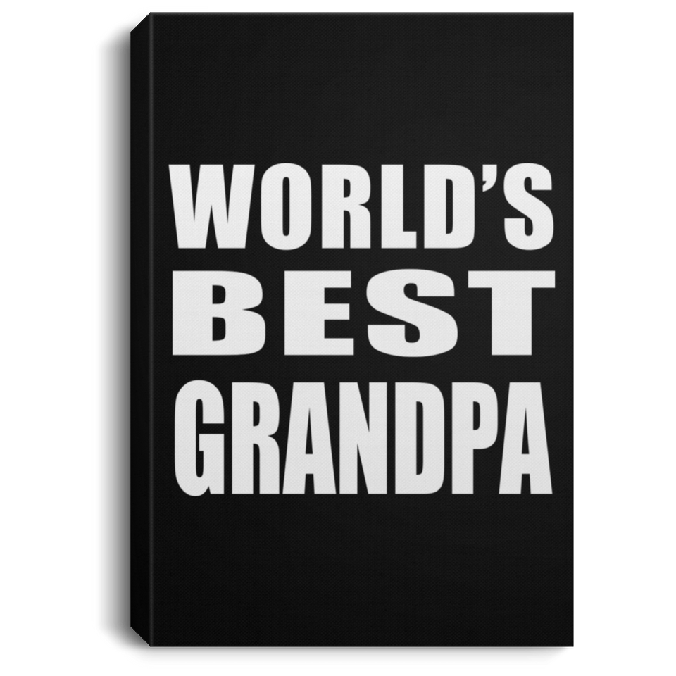World's Best Grandpa - Canvas Portrait