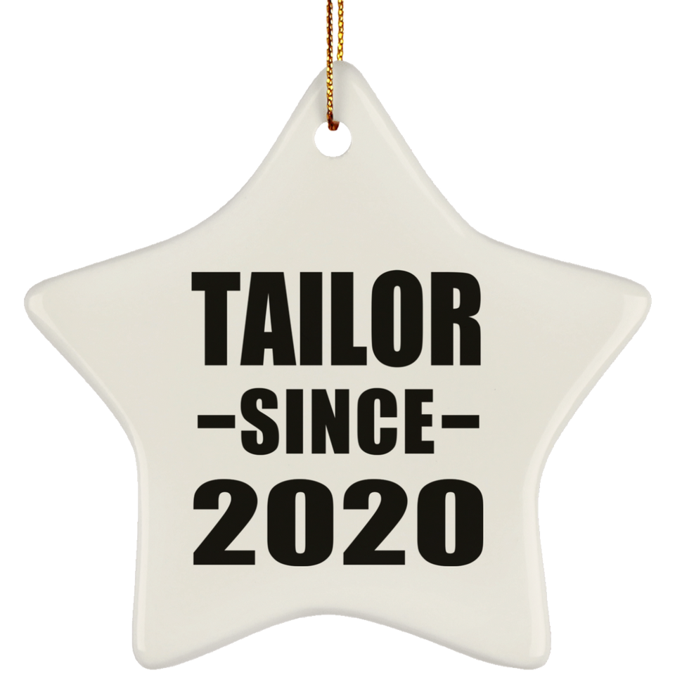 Tailor Since 2020 - Star Ornament