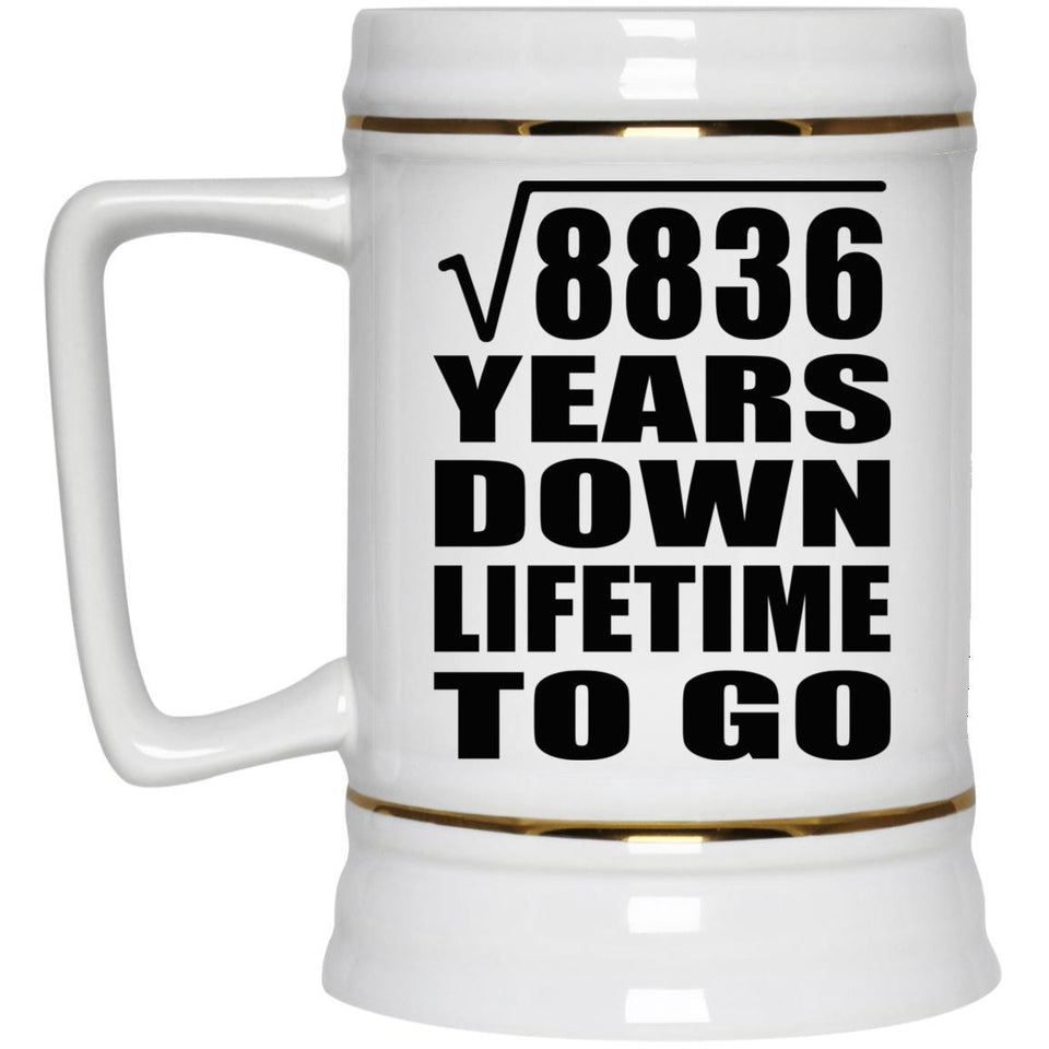 94th Anniversary Square Root of 8836 Years Lifetime To Go - Beer Stein