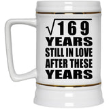 13th Anniversary Square Root of 169 Years Still In Love - Beer Stein