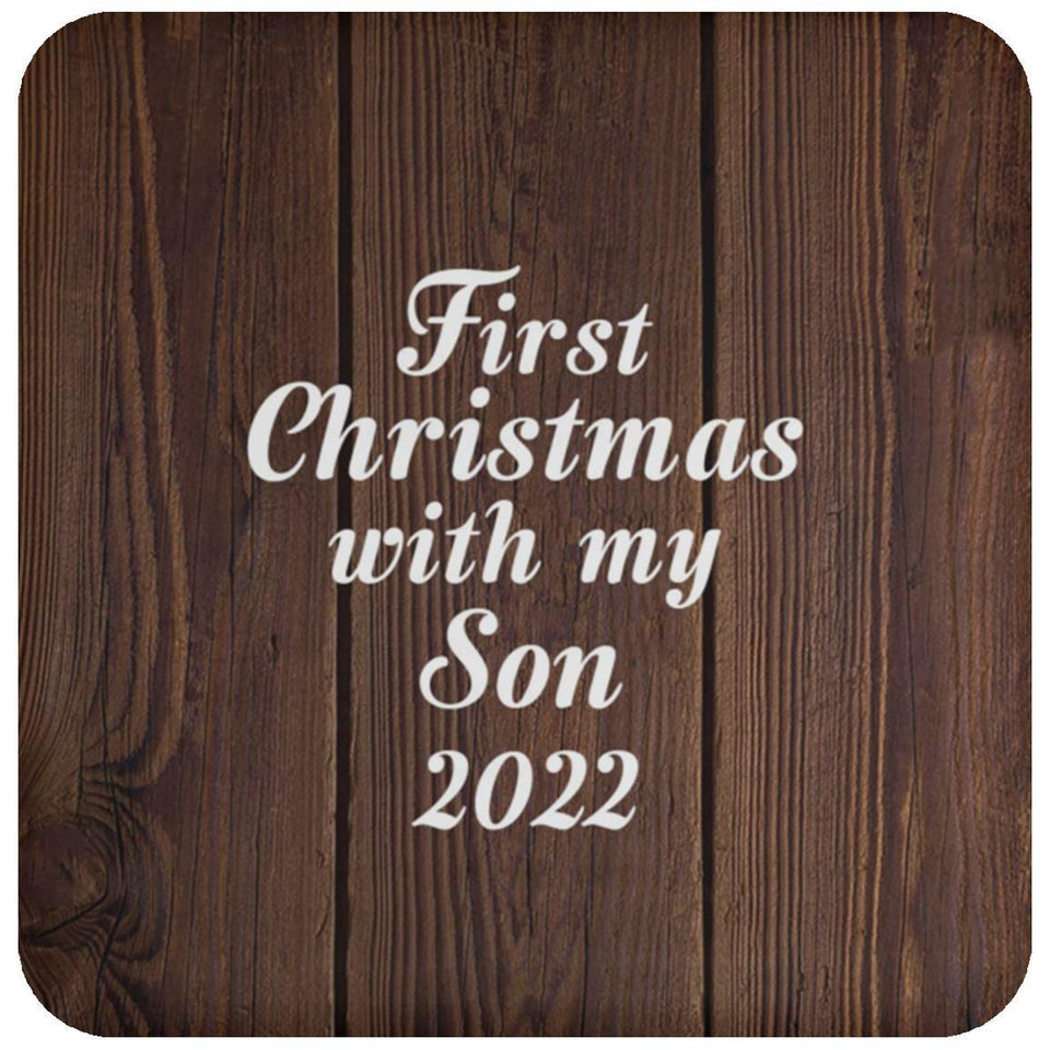First Christmas With My Son 2022 - Drink Coaster D