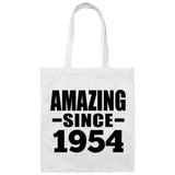 70th Birthday Amazing Since 1954 - Tote Bag White