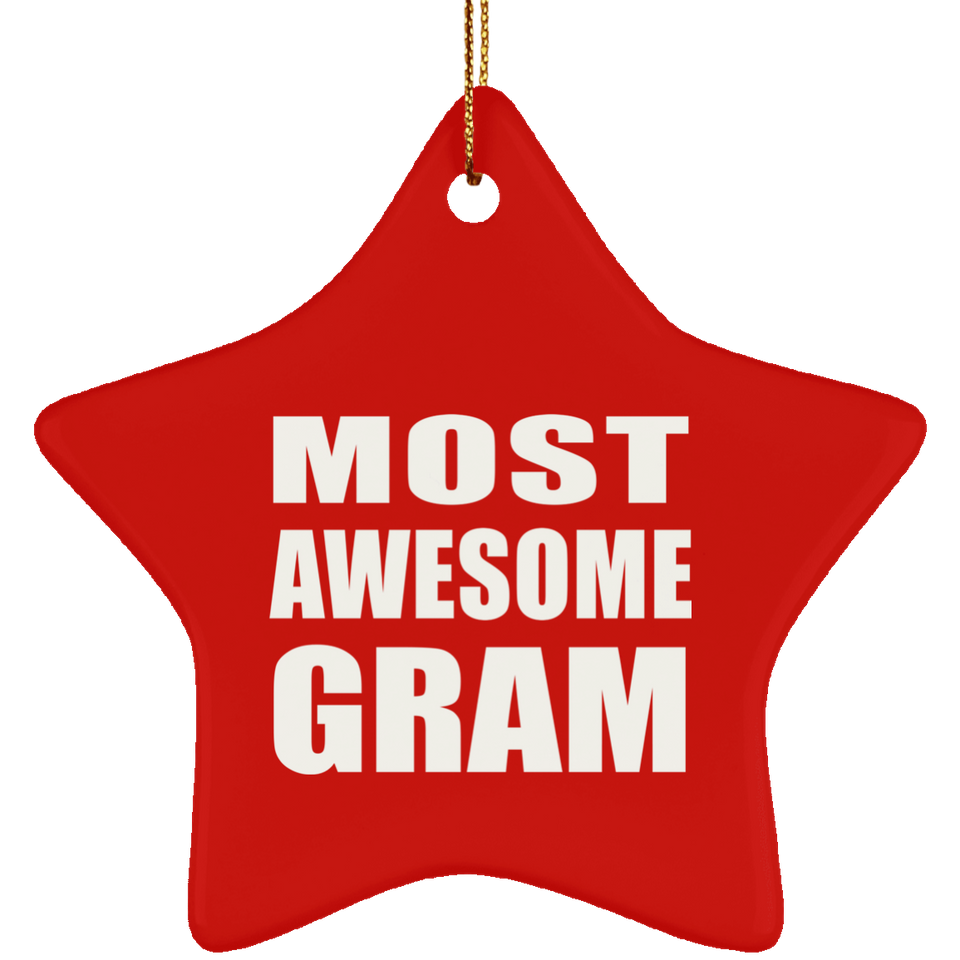Most Awesome Gram - Star Ornament