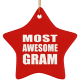 Most Awesome Gram - Star Ornament