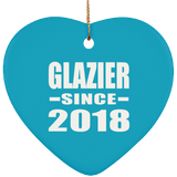Glazier Since 2018 - Heart Ornament