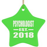 Psychologist Established EST. 2018 - Star Ornament