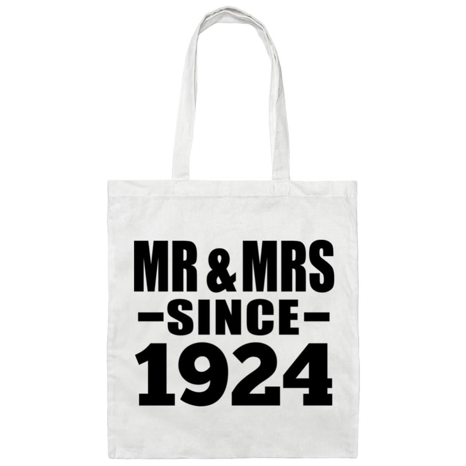 100th Anniversary Mr & Mrs Since 1924 - Tote Bag White