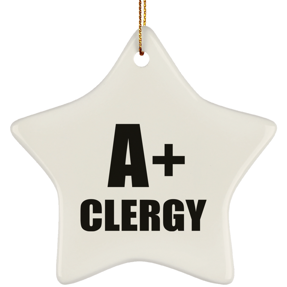 A+ Clergy - Star Ornament